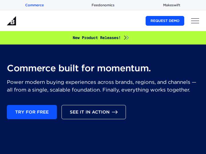BigCommerce website preview