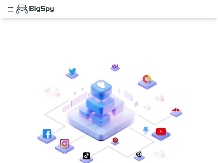 BigSpy Affiliate Program website preview