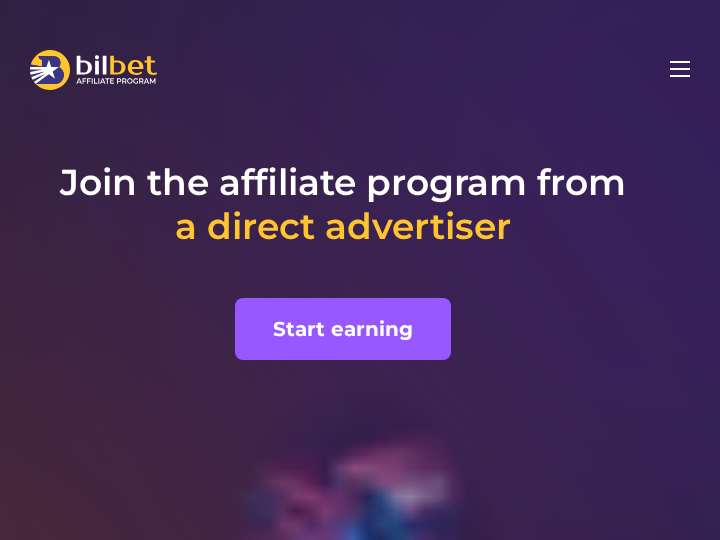 Bilbet Affiliate Program website preview