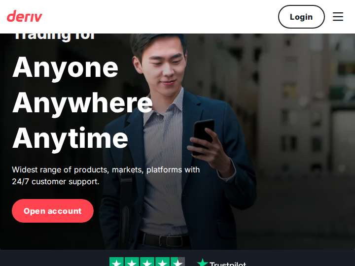 Binary.com website preview