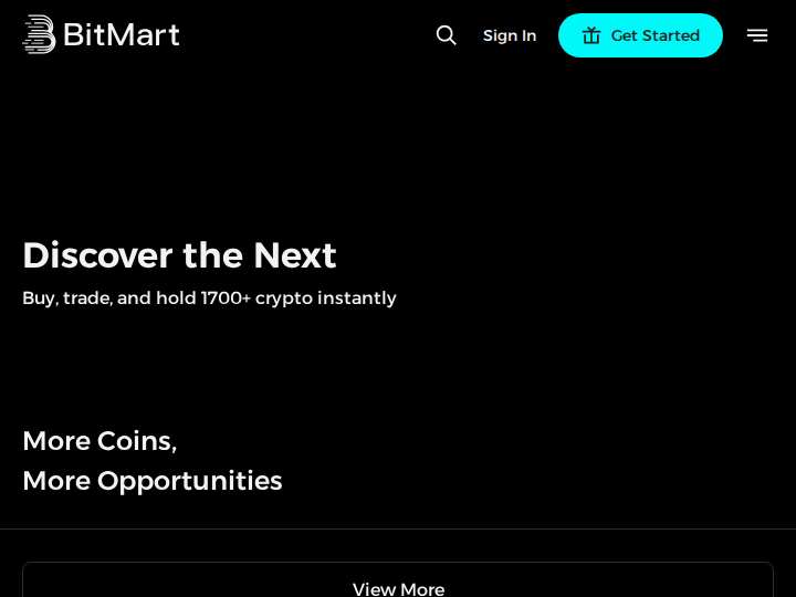 BitMart Affiliate Program website preview