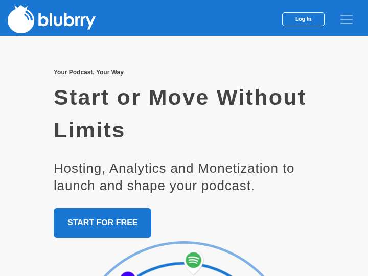 Blubrry Affiliate Program website preview
