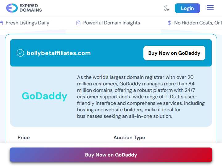 Bollybet Affiliates website preview