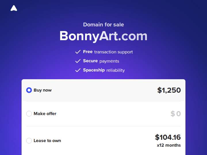 BonnyArt Affiliates website preview