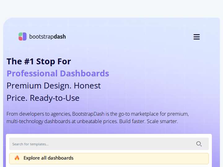 BootstrapDash website preview