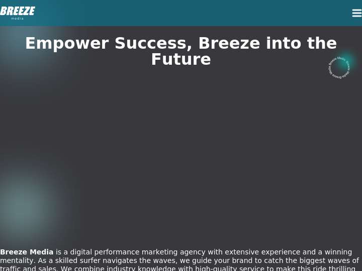 Breeze Media website preview