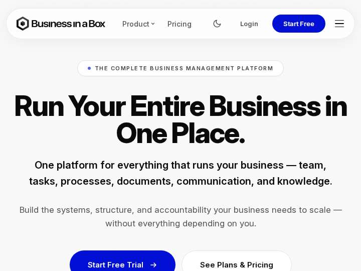 Business‑in‑a‑Box website preview