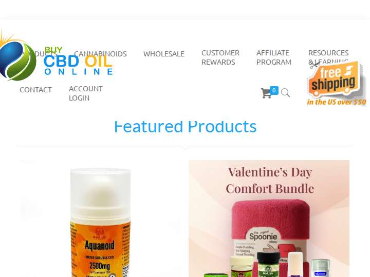 Buy CBD Oil Online website preview