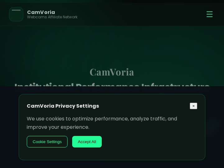 CamVoria website preview