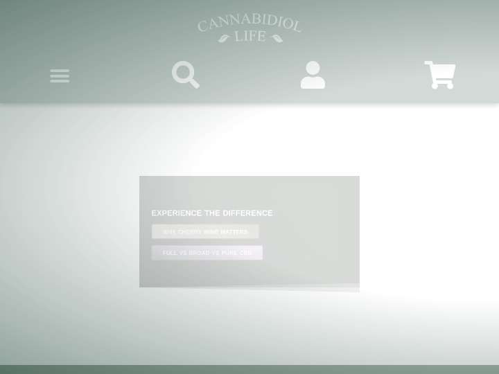 Cannabidiol Life website preview