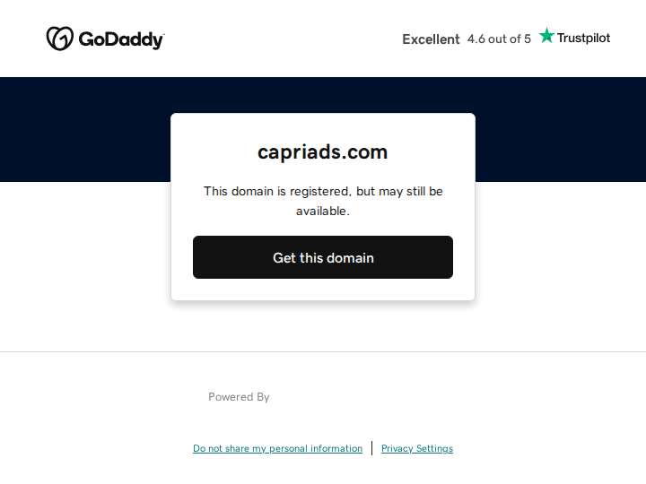 Capri Ads website preview