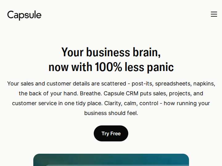 Capsule website preview