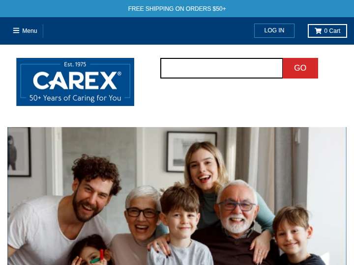 Carex website preview