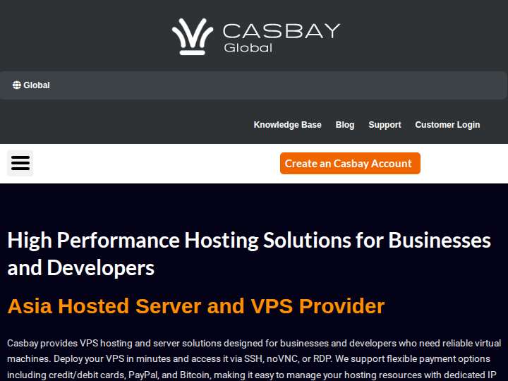 Casbay Affiliate Program website preview