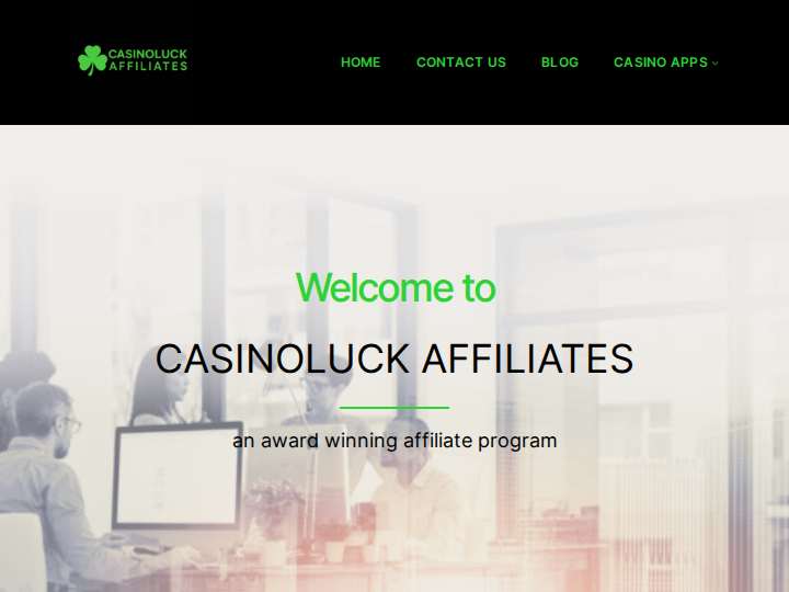CasinoLuck Affiliates website preview