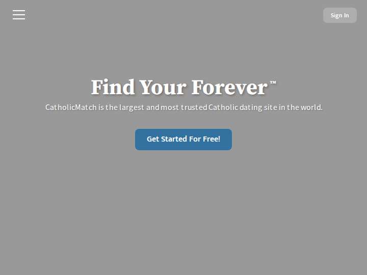 CatholicMatch website preview