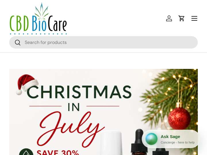 CBD BioCare website preview