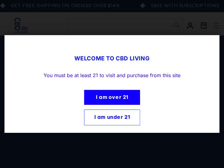 CBD Living Affiliate Program website preview