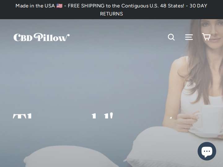 CBD Pillow website preview