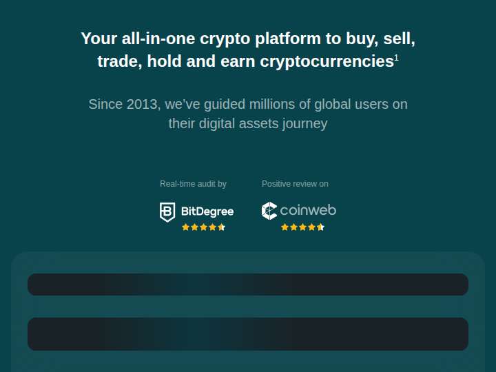 CEX.IO website preview