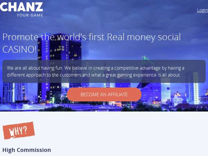 Chanz Affiliates website preview