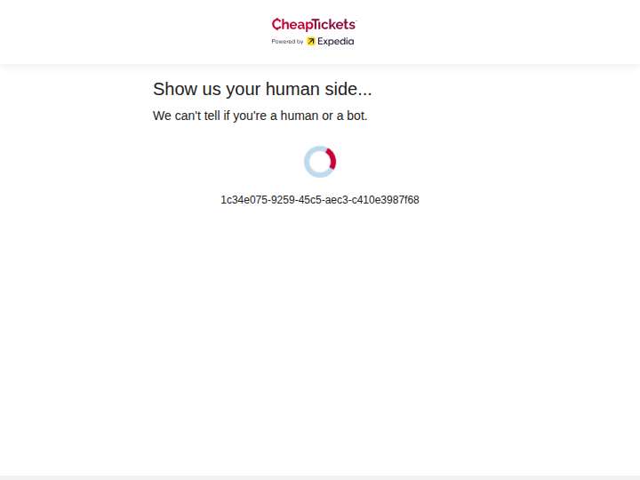 CheapTickets website preview