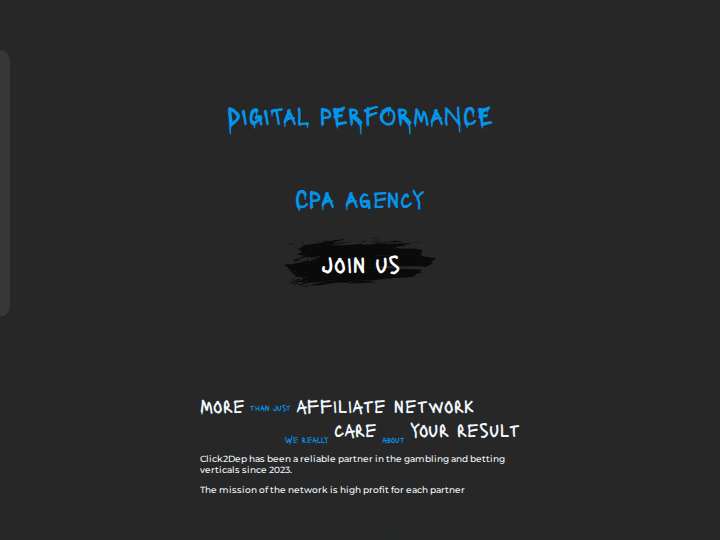 Click2Dep website preview