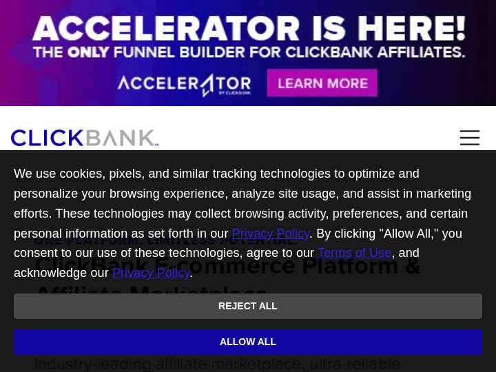 ClickBank website preview