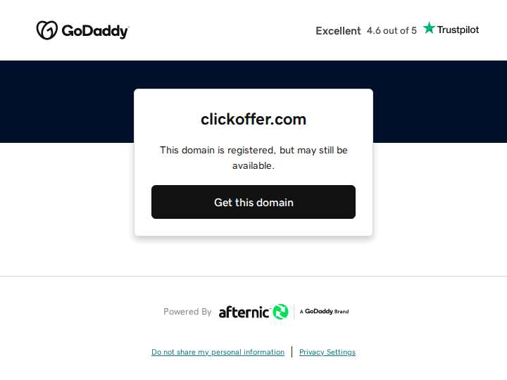 ClickOffer website preview