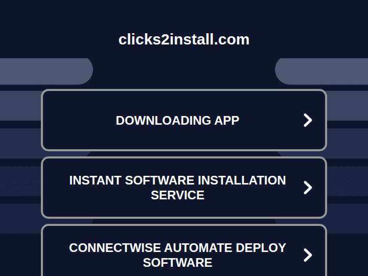 Clicks2install website preview