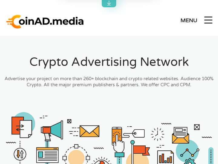 CoinAD.media website preview