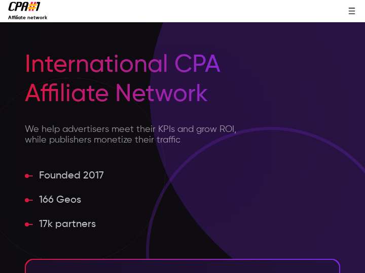 CPA#1 website preview