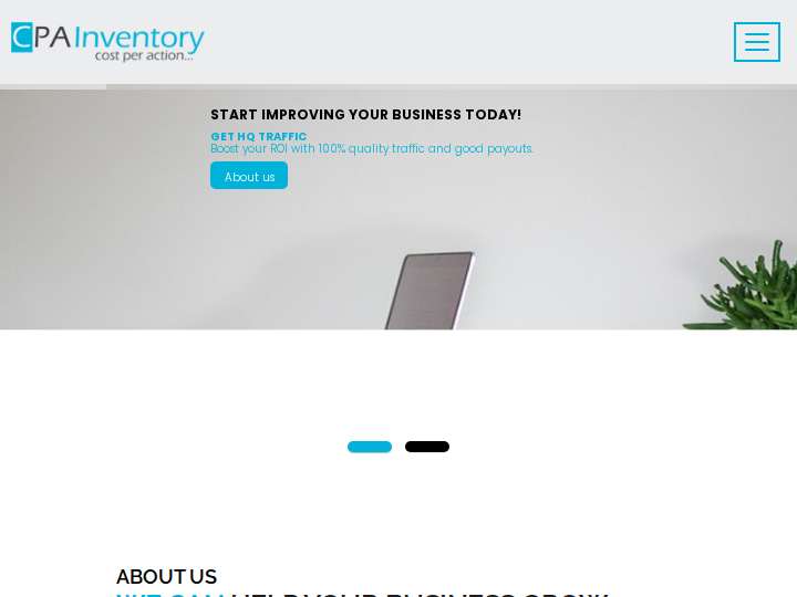 CPA Inventory website preview