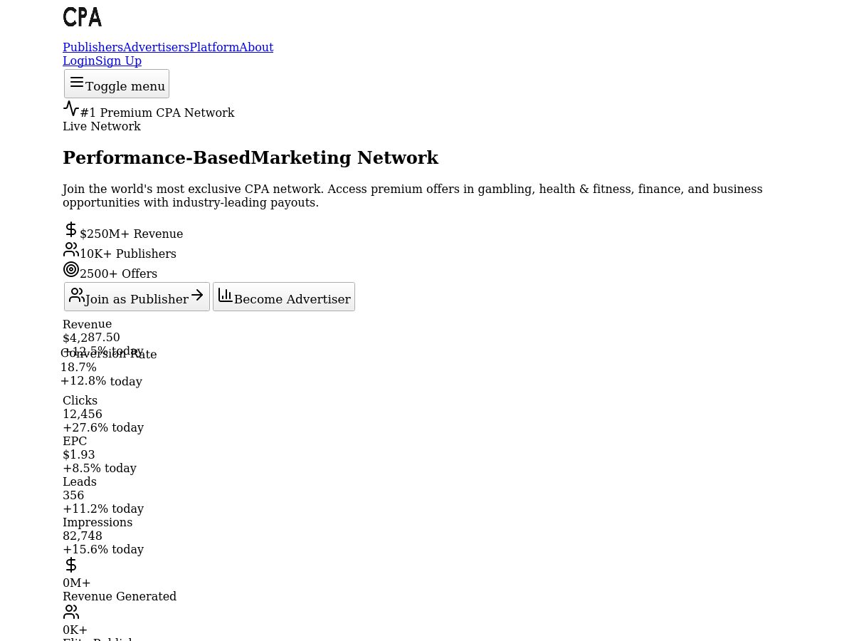 CPALance website preview