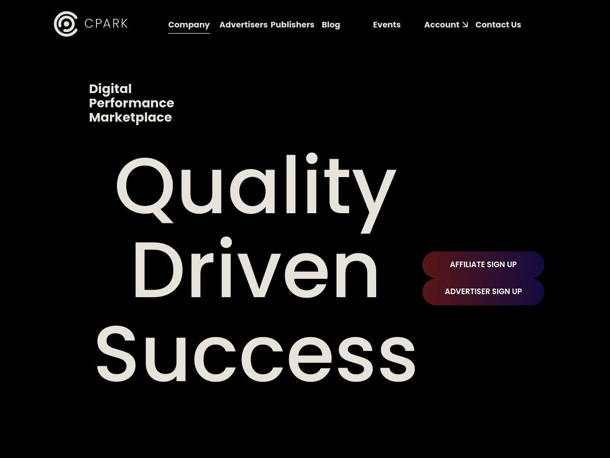CPARK website preview