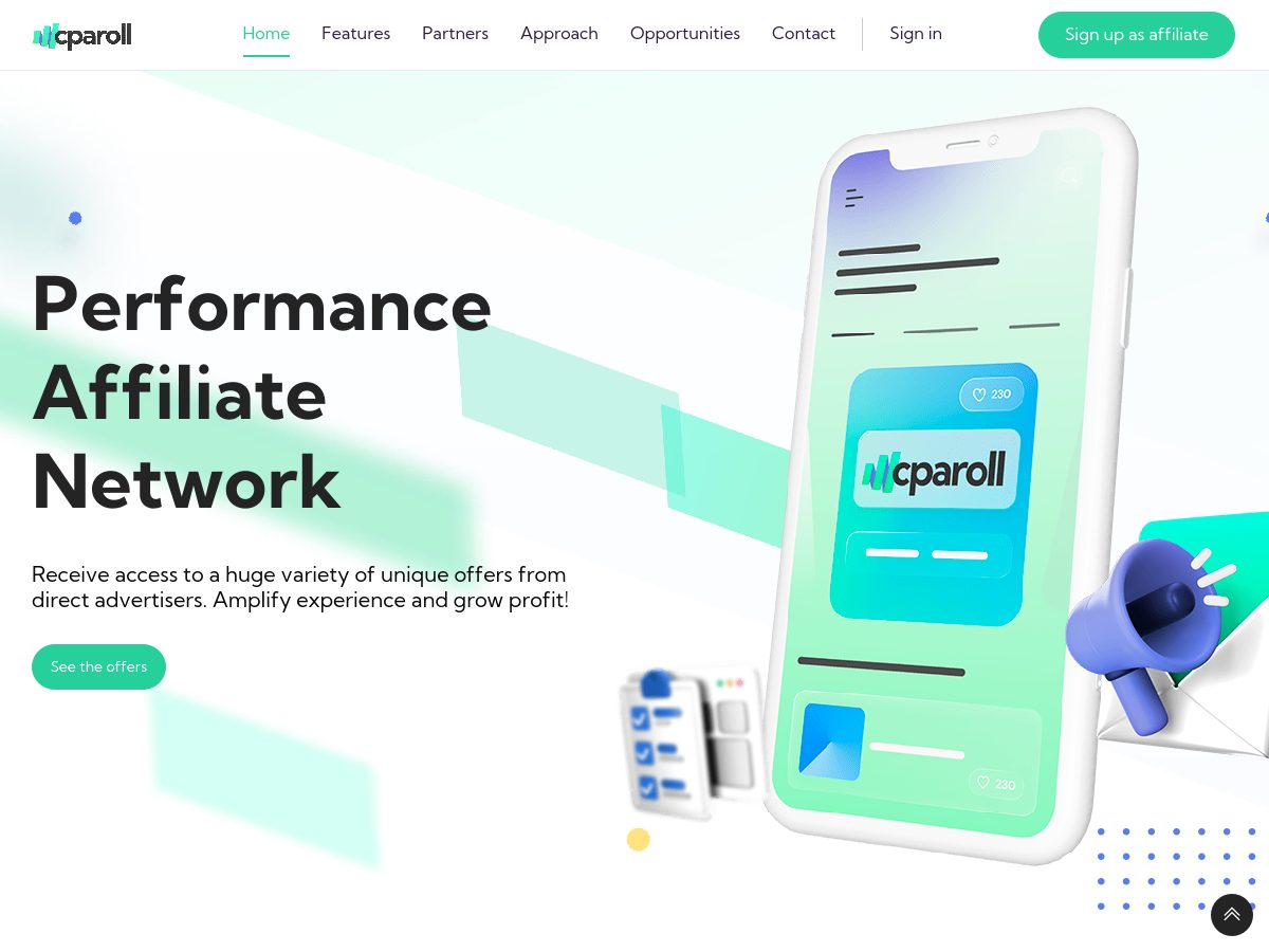 CpaRoll website preview