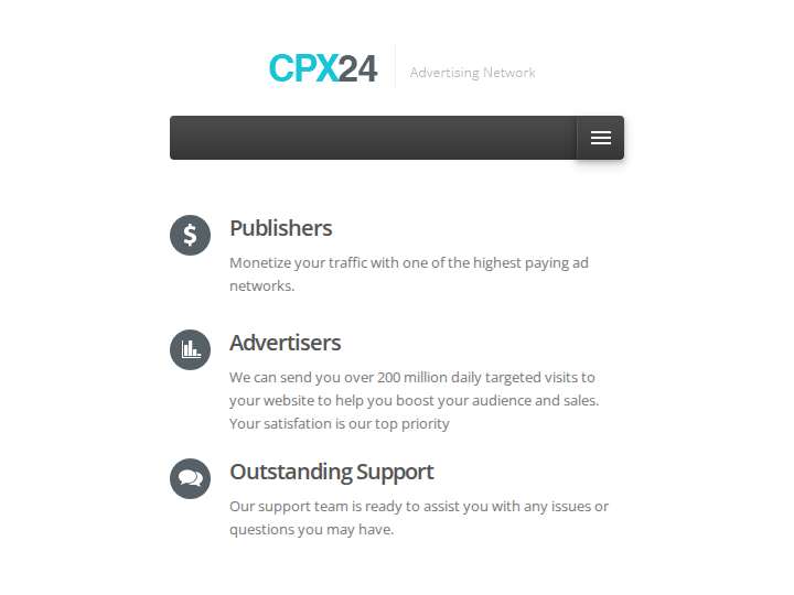 CPX24 website preview