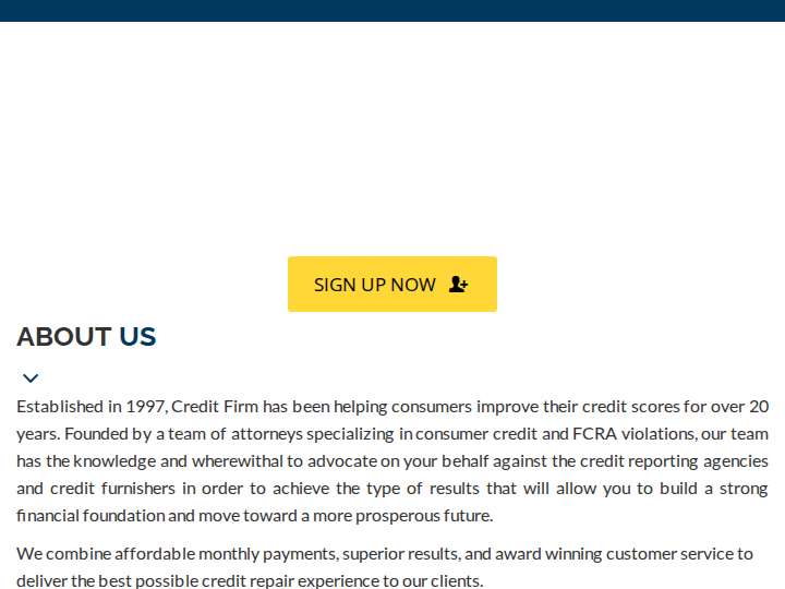 CreditFirm.net website preview