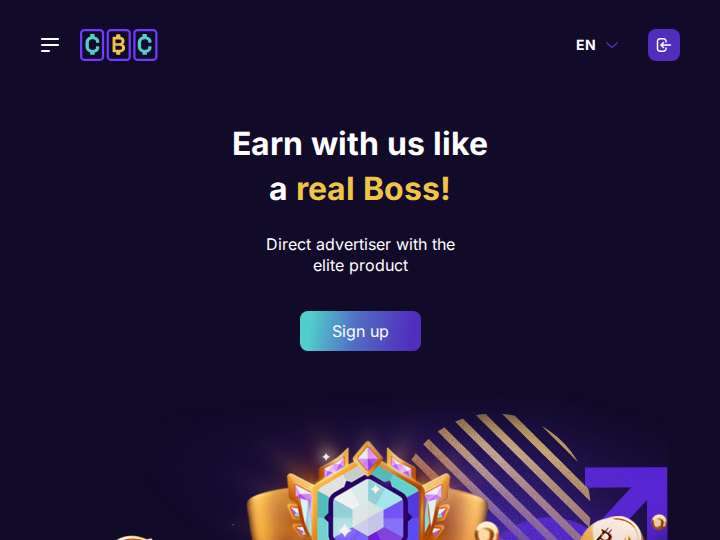 Cryptoboss Partners website preview