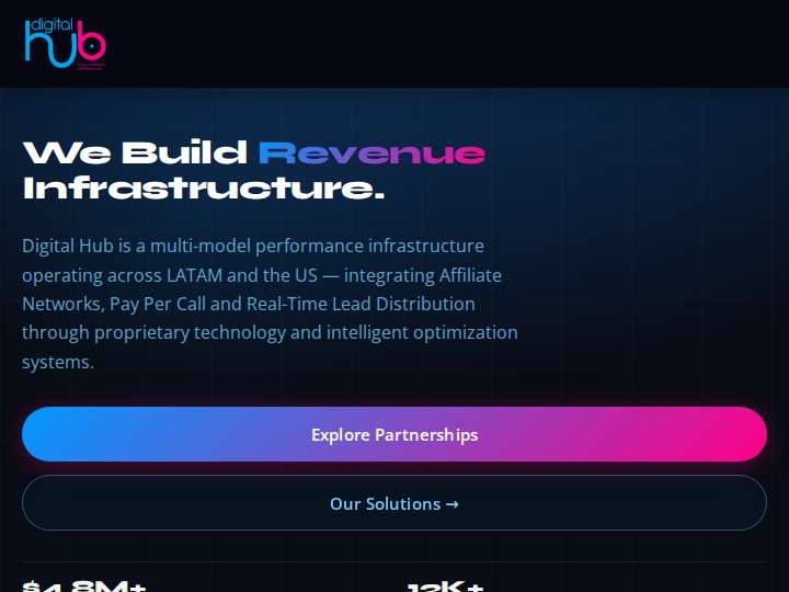 Digital Hub website preview