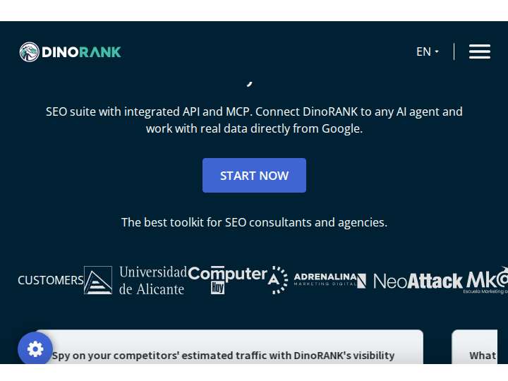 DinoRANK website preview
