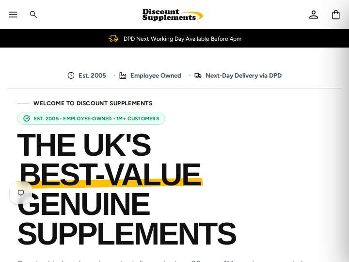 Discount Supplements website preview