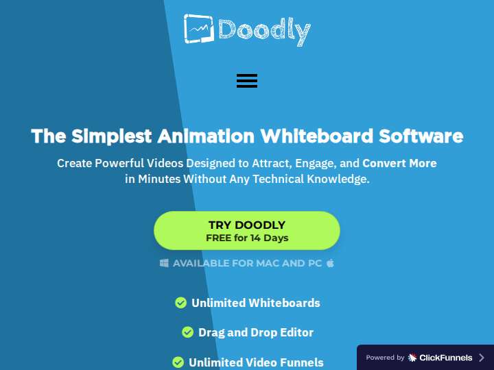 Doodly website preview