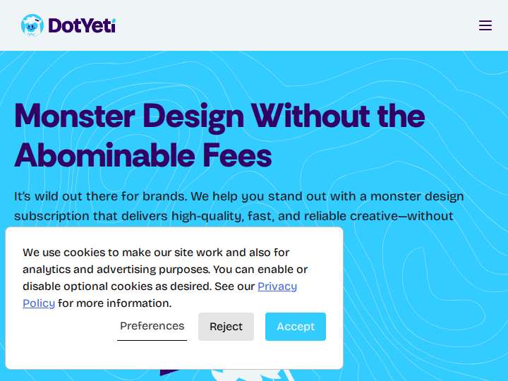 DotYeti website preview