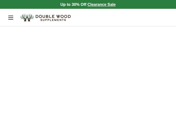 Double Wood Supplements website preview