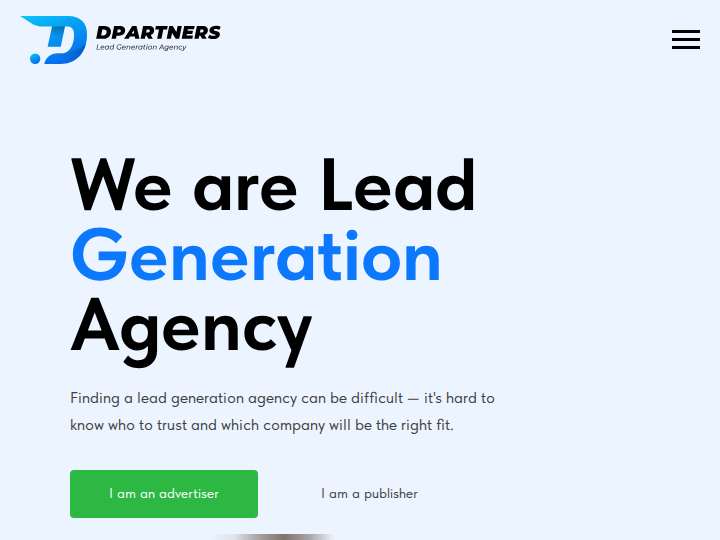 Dpartners website preview