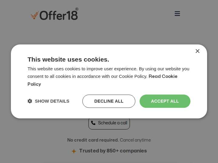 Dragon Ads website preview