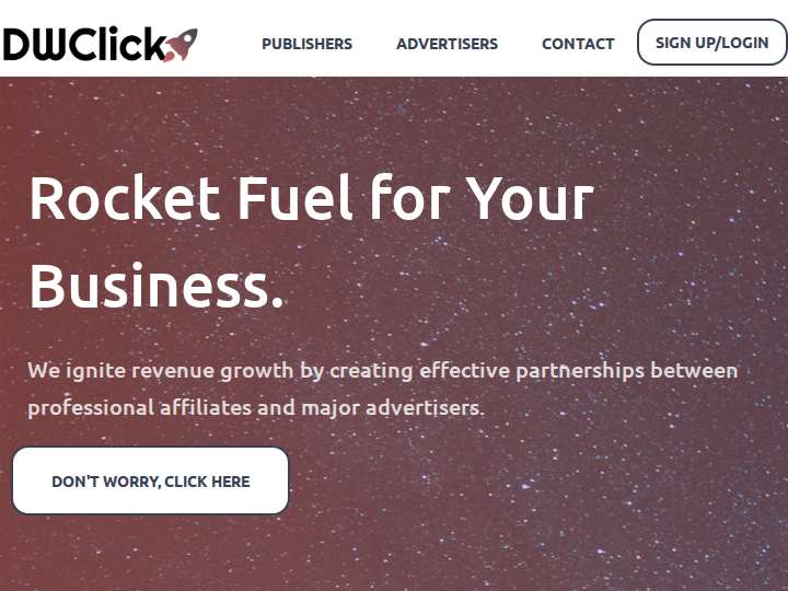 DWClick website preview