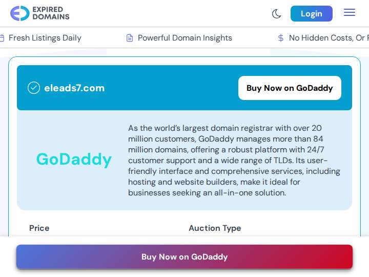 eleads7 website preview