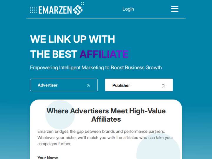 Emarzen website preview